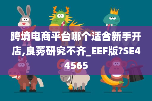 跨境电商平台哪个适合新手开店,良莠研究不齐_EEF版?SE44565