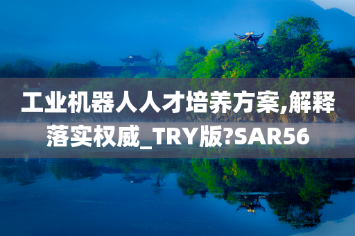 工业机器人人才培养方案,解释落实权威_TRY版?SAR56