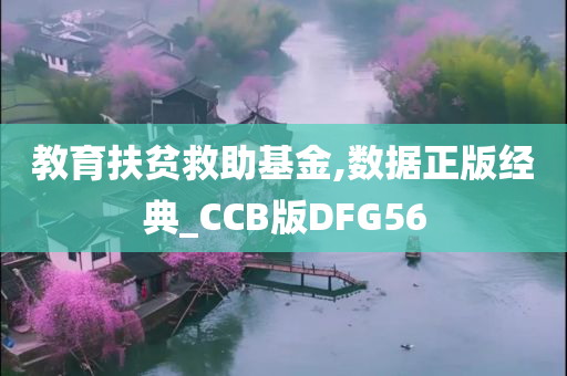 教育扶贫救助基金,数据正版经典_CCB版DFG56