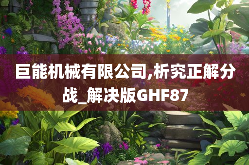 巨能机械有限公司,析究正解分战_解决版GHF87