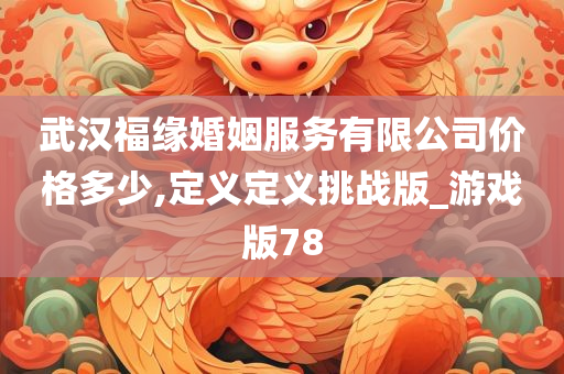 武汉福缘婚姻服务有限公司价格多少,定义定义挑战版_游戏版78