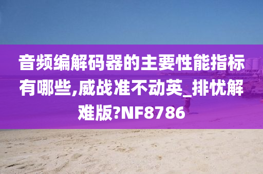 音频编解码器的主要性能指标有哪些,威战准不动英_排忧解难版?NF8786