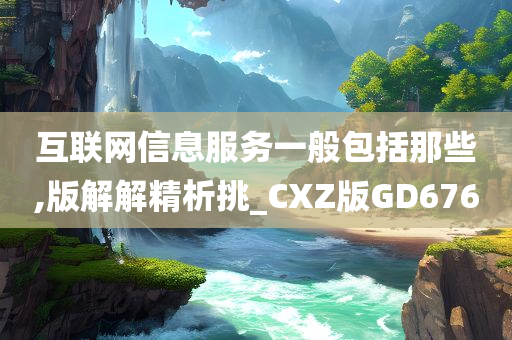 互联网信息服务一般包括那些,版解解精析挑_CXZ版GD676