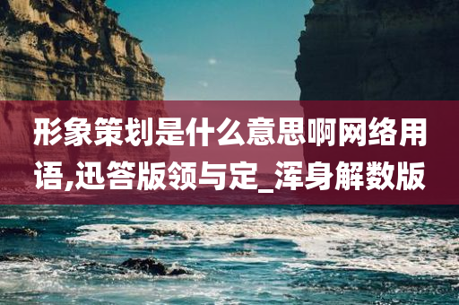 形象策划是什么意思啊网络用语,迅答版领与定_浑身解数版