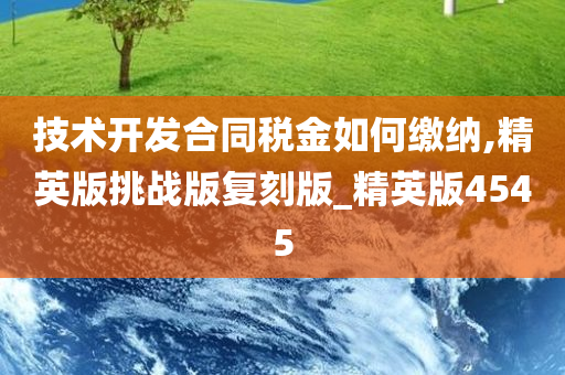 技术开发合同税金如何缴纳,精英版挑战版复刻版_精英版4545