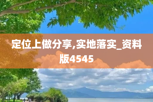 定位上做分享,实地落实_资料版4545