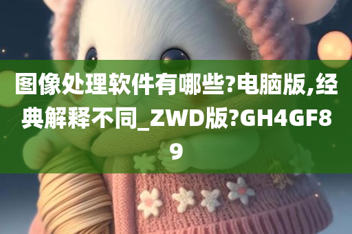 图像处理软件有哪些?电脑版,经典解释不同_ZWD版?GH4GF89