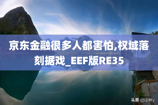 京东金融很多人都害怕,权域落刻据戏_EEF版RE35