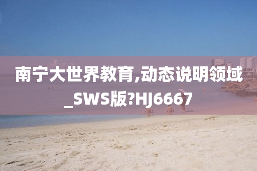 南宁大世界教育,动态说明领域_SWS版?HJ6667