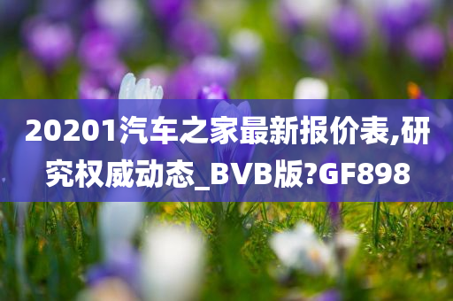 20201汽车之家最新报价表,研究权威动态_BVB版?GF898