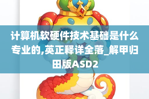 计算机软硬件技术基础是什么专业的,英正释详全落_解甲归田版ASD2