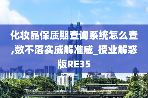 化妆品保质期查询系统怎么查,数不落实威解准威_授业解惑版RE35