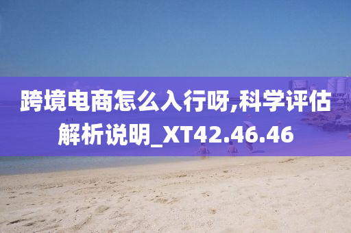 跨境电商怎么入行呀,科学评估解析说明_XT42.46.46