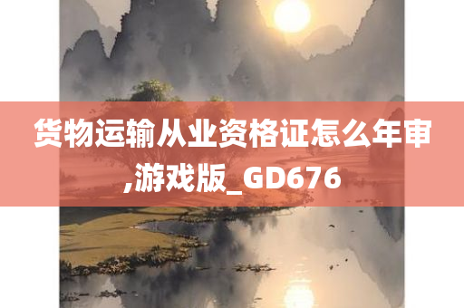 货物运输从业资格证怎么年审,游戏版_GD676