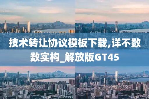 技术转让协议模板下载,详不数数实构_解放版GT45