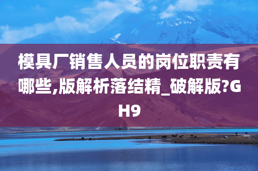 模具厂销售人员的岗位职责有哪些,版解析落结精_破解版?GH9