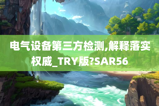 电气设备第三方检测,解释落实权威_TRY版?SAR56