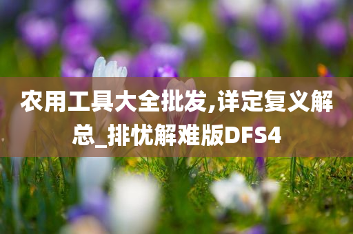 农用工具大全批发,详定复义解总_排忧解难版DFS4