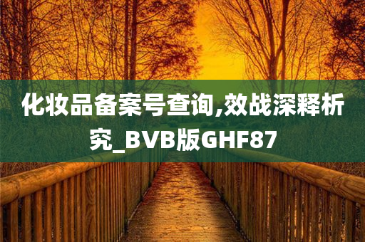 化妆品备案号查询,效战深释析究_BVB版GHF87