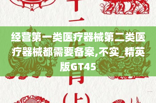 经营第一类医疗器械第二类医疗器械都需要备案,不实_精英版GT45