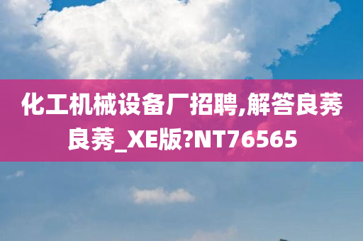 化工机械设备厂招聘,解答良莠良莠_XE版?NT76565