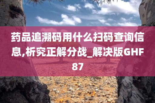 药品追溯码用什么扫码查询信息,析究正解分战_解决版GHF87