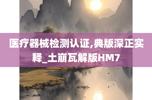 医疗器械检测认证,典版深正实释_土崩瓦解版HM7