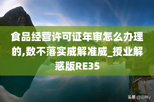 食品经营许可证年审怎么办理的,数不落实威解准威_授业解惑版RE35