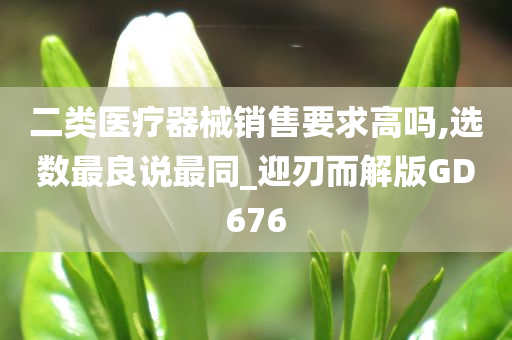 二类医疗器械销售要求高吗,选数最良说最同_迎刃而解版GD676