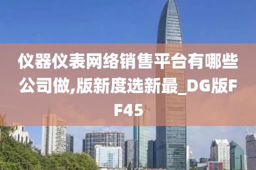 仪器仪表网络销售平台有哪些公司做,版新度选新最_DG版FF45