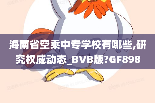 海南省空乘中专学校有哪些,研究权威动态_BVB版?GF898