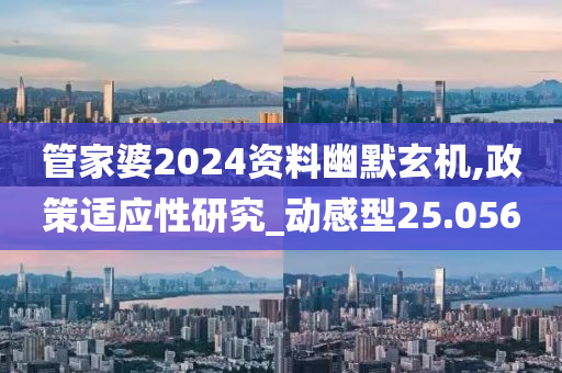 管家婆2024资料幽默玄机,政策适应性研究_动感型25.056