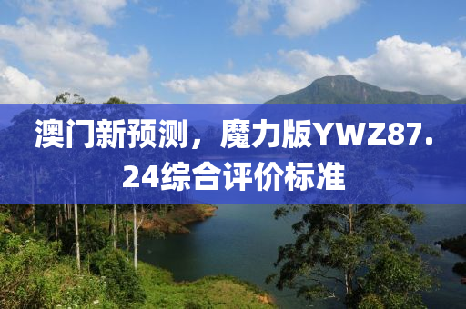 澳门新预测，魔力版YWZ87.24综合评价标准