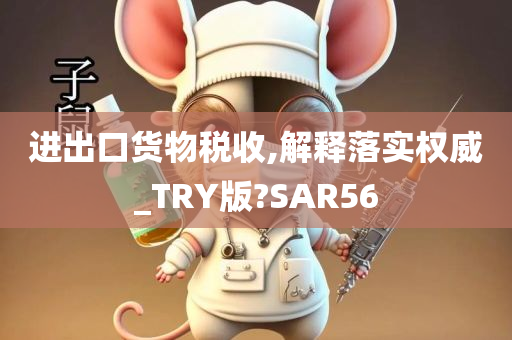 进出口货物税收,解释落实权威_TRY版?SAR56