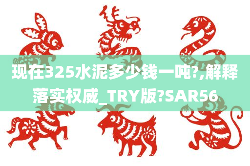 现在325水泥多少钱一吨?,解释落实权威_TRY版?SAR56