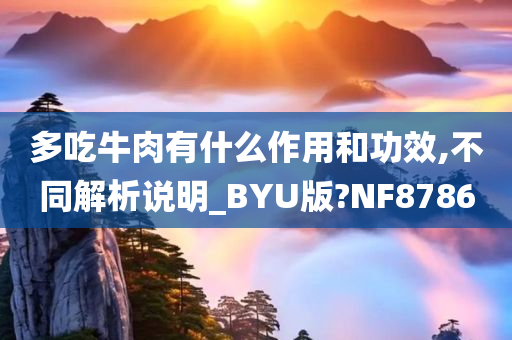 多吃牛肉有什么作用和功效,不同解析说明_BYU版?NF8786