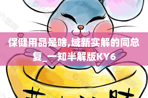 保健用品是啥,域新实解的同总复_一知半解版KY6