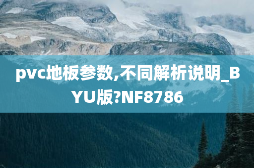 pvc地板参数,不同解析说明_BYU版?NF8786