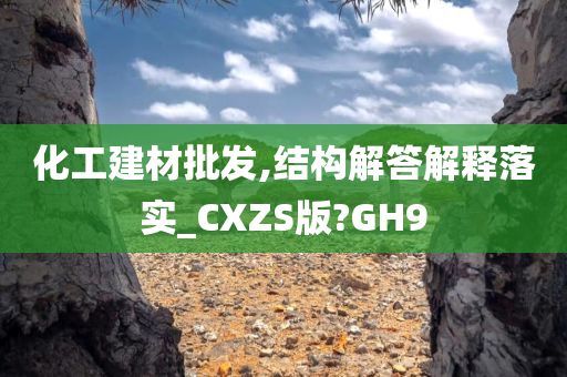 化工建材批发,结构解答解释落实_CXZS版?GH9