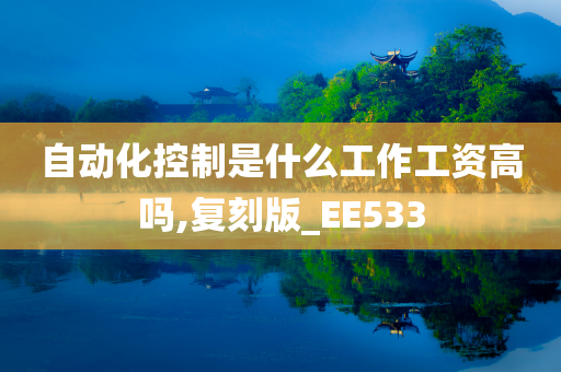 自动化控制是什么工作工资高吗,复刻版_EE533