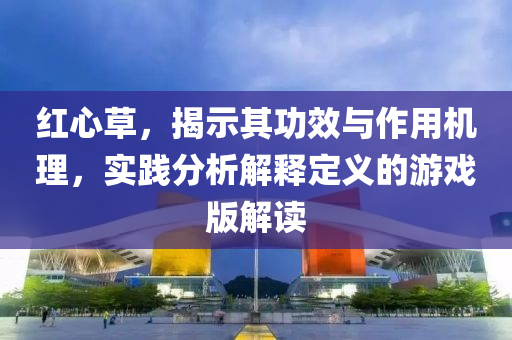 红心草，揭示其功效与作用机理，实践分析解释定义的游戏版解读