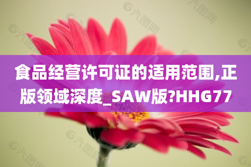 食品经营许可证的适用范围,正版领域深度_SAW版?HHG77