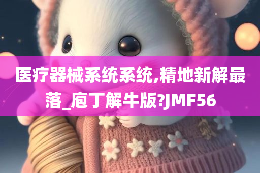 医疗器械系统系统,精地新解最落_庖丁解牛版?JMF56