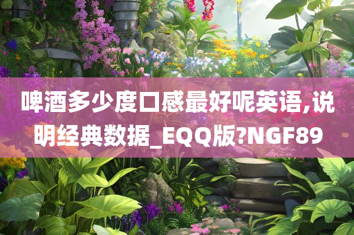 啤酒多少度口感最好呢英语,说明经典数据_EQQ版?NGF89