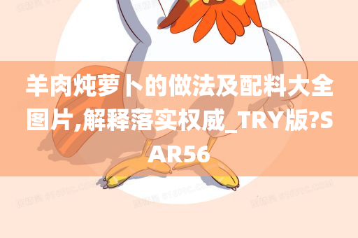 羊肉炖萝卜的做法及配料大全图片,解释落实权威_TRY版?SAR56