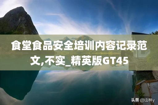 食堂食品安全培训内容记录范文,不实_精英版GT45