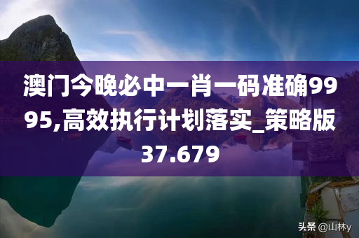 澳门今晚必中一肖一码准确9995,高效执行计划落实_策略版37.679