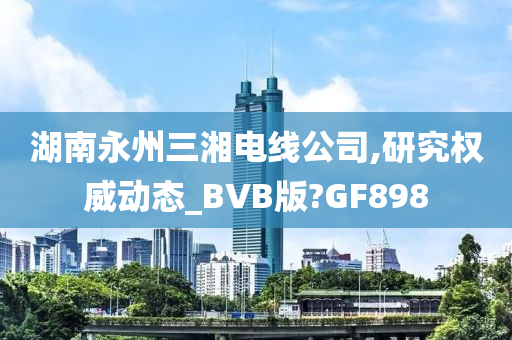 湖南永州三湘电线公司,研究权威动态_BVB版?GF898