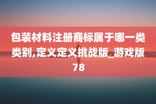 包装材料注册商标属于哪一类类别,定义定义挑战版_游戏版78