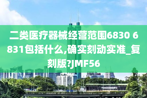 二类医疗器械经营范围6830 6831包括什么,确实刻动实准_复刻版?JMF56